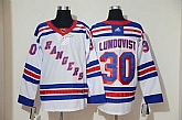 Rangers 30 Henrik Lundqvist White Adidas Jersey,baseball caps,new era cap wholesale,wholesale hats